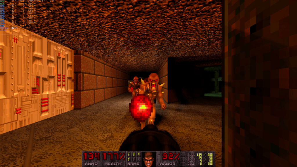 DOOM II is incredibly beautiful with its free ray tracing system