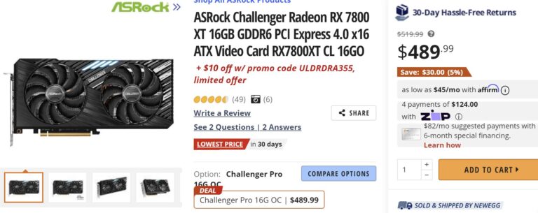 AMD RX 7800 XT